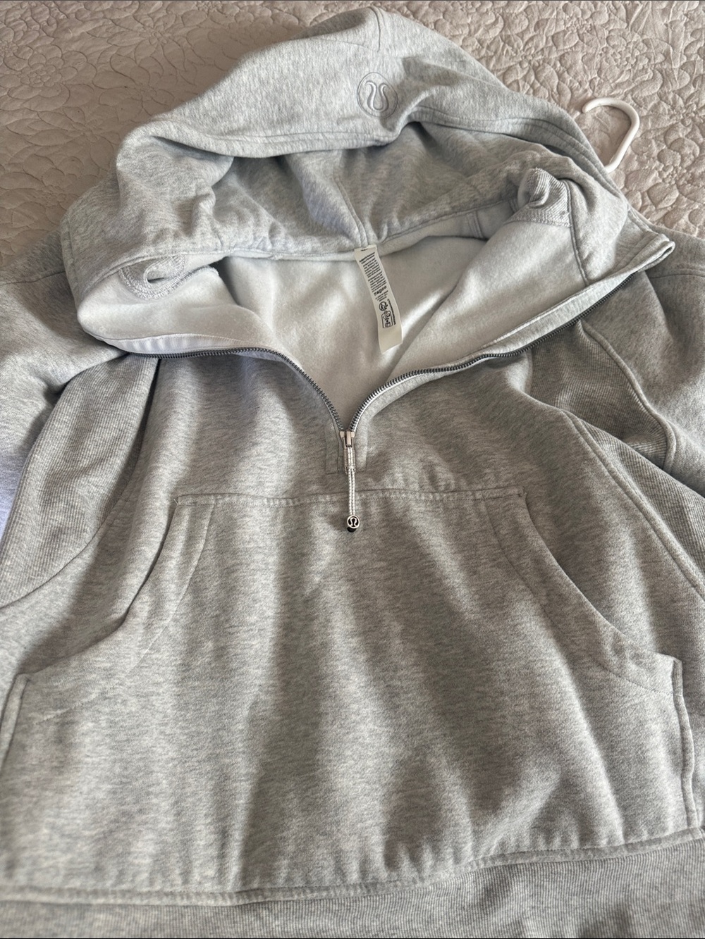 lululemon athletica Light Gray Half-Zip Hoodie - Picture 4 of 7